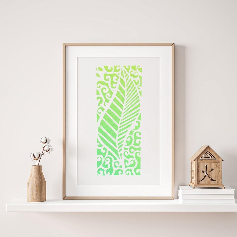 Resflyar 18 PCS 12 x 5.2 Inch Mixed Stencils, Plant Leaf Floral Texture Templates for Painting on Wood, Texture Background Stencil Set for Rock Wood Canvas Airbrush Drawing Furniture Card Tile Home DIY Craft - Image 3
